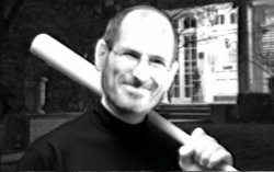 Steve Jobs holding a baseball bat Meme Template