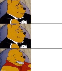 Pooh double tuxedo Meme Template