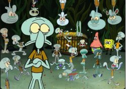 Squidward timeline disaster Meme Template