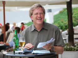 Rick Steves with Beer Meme Template