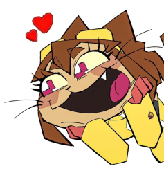 Happy Kit Bodega with hearts Meme Template