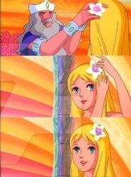 marina gets her flower Meme Template