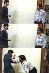 Indian dad beating son Meme Template