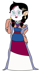 Willow Park as Fa Mulan (Willowlan) Meme Template