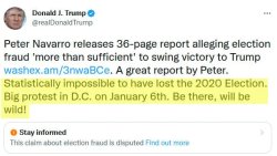 Trump tweet capitol riot attack insurrection Wild! Meme Template