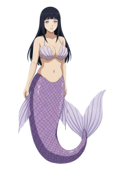 Hinata Mermaid Meme Template