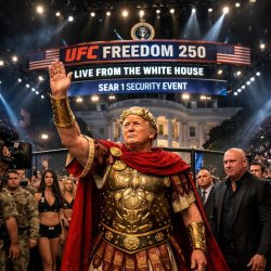 Donald trump Roman emperor  UFC Freedom 250  White House  https: Meme Template