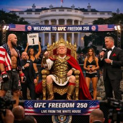 Donald trump Roman emperor  UFC Freedom 250  White House  https: Meme Template