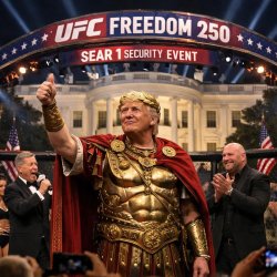 UFC Freedom 250  White House Meme Template