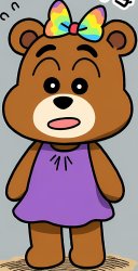 Bear (female version of bear/ genderbend of bear) Meme Template