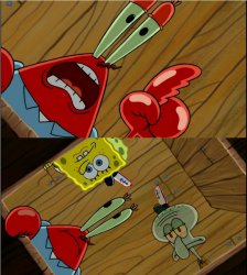 Mr Krabs shares a rule Meme Template