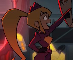 Miss Information pointing 2 Meme Template