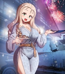 Marie enjoying the fireworks Meme Template