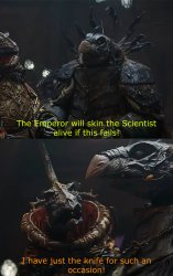 Skin the Scientist Alive Meme Template