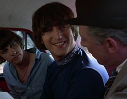 John Lennon smiling at guy Meme Template