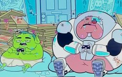 Cyborg and beast boy lazy Meme Template