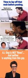 AI Slop Madcow is not news Meme Template