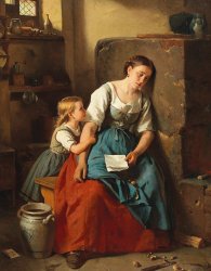 exhausted mother Berthold woltze Meme Template