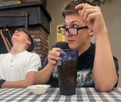 Concerned and laughing Meme Template