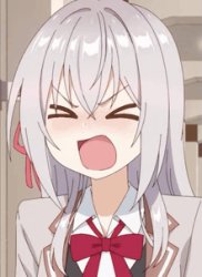 Angry anime girl Meme Template