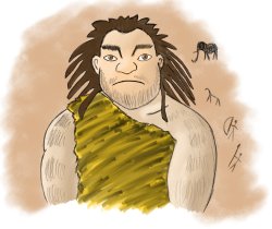 Caveman of shame Meme Template