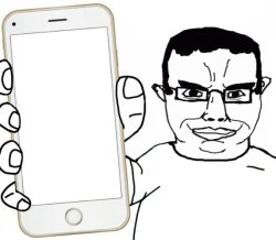 Chudjak shows his phone Meme Template