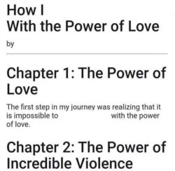 How I X With the Power of Love Meme Template