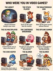 gamer type Meme Template