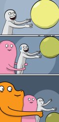 grabbing ball double Meme Template