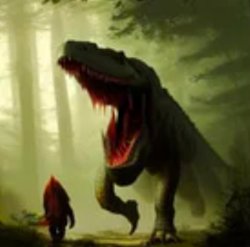 Shitasuchus attacking a shitapithecus Meme Template