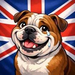 JUBILANT BRI'ISH BULLDOG Meme Template