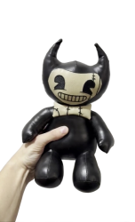 Hand holding Heavenly Toys's Bendy Plushie Meme Template