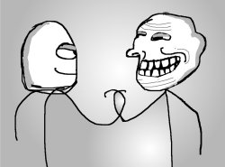 Trollface & Derp dapping up Meme Template