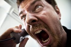 Screaming on phone Meme Template
