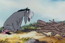 Eeyore House Collapsed Meme Template