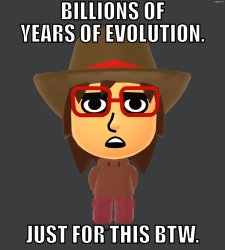 billions of years of evolution Meme Template