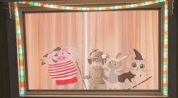 Little kitten with friends party costume Meme Template