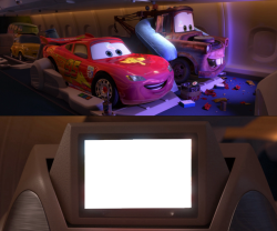 Lightning McQueen and Mater Watching Blank Meme Template Meme Template