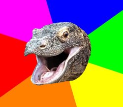 Good News Komodo Dragon Meme Template