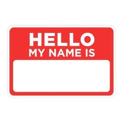 name tag Meme Template
