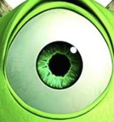 Mike Wazowski eye Meme Template