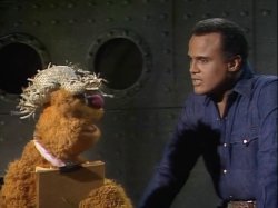 harry belafonte and fuzzy bear Meme Template