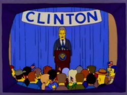 I AM CLIN TON  the simpsons Meme Template