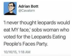 Leopards Eating People's Faces Party Meme Template