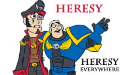 Heresy everywhere Meme Template