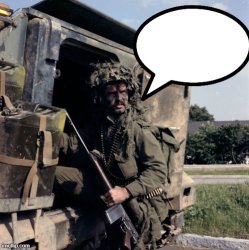 Canadian Soldier in Germany Meme Template