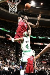 Lebron posterizing jason terry Meme Template
