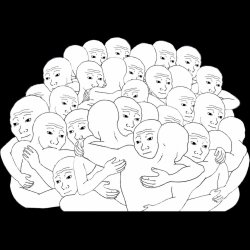 group hugging wojak Meme Template