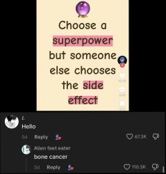bone cancer superpower Meme Template