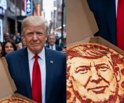 AI Trump Pizza Meme Template